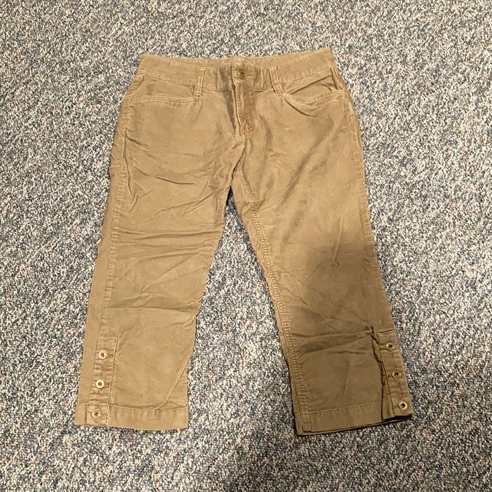 Tommy Hilfiger Khaki Corduroy Capri Pants